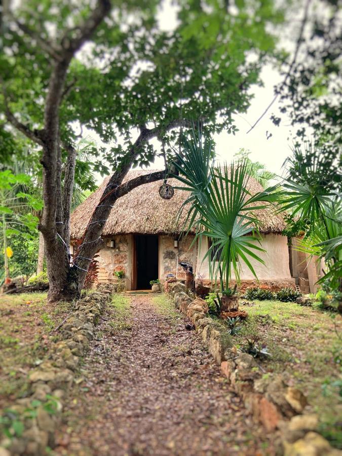 Encantadora Villa Maya Tradicional En Rancho Agroecologico Tzucaceb Exteriér fotografie