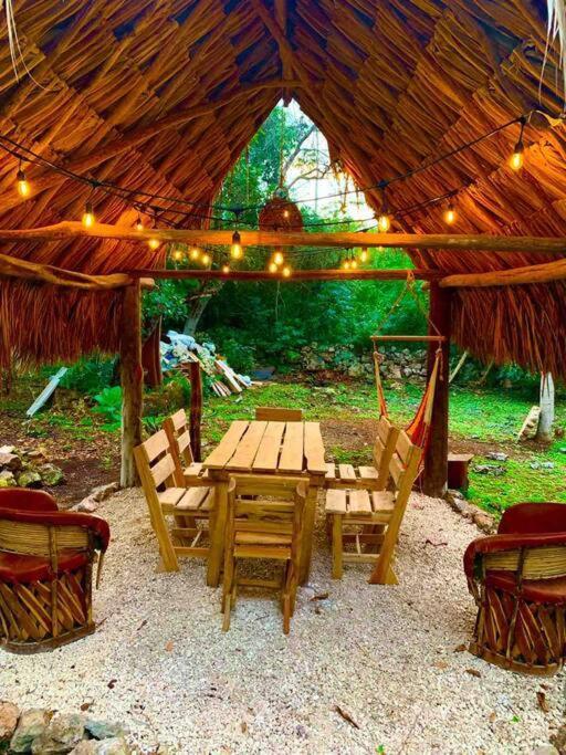 Encantadora Villa Maya Tradicional En Rancho Agroecologico Tzucaceb Exteriér fotografie